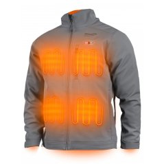 MILWAUKEE M12 HJ GREY5-0 (XXL) Prémiová vyhrievana bunda - sivá