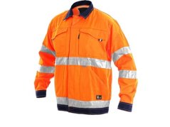 Blúza NORWICH výstražná oranžovo-modrá v.50