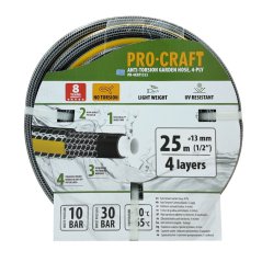 PROCRAFT záhradná hadica 1/2"-13mm 25m 4-vrstvová max 30bar