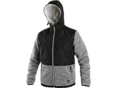 Bunda CARSON zimná šedo-čierna v. L