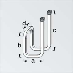 Alfer 2987 držiak na čižmy  Zn  400mm