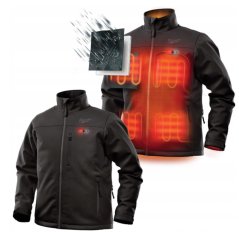 MILWAUKEE M12 HJ BL4-0 (2XL) vyhrievaná bunda Premium čierna