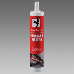 DEN BRAVEN silikon univerzálny transparent 280ml RED line