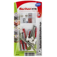 FISCHER EasyHook pravouhlý háčik DuoPower 6x30mm 6ks/bal. 557916