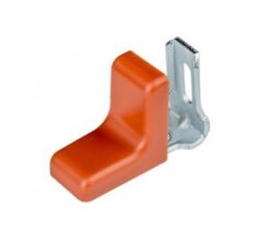 Držiak kovový s plastovou krytkou kalvados 30x30mm