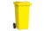 Kontajner 120l plastový s kolieskami žltý
