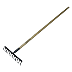 FISKARS hrable 12-zubové s dreveným poriskom 135751