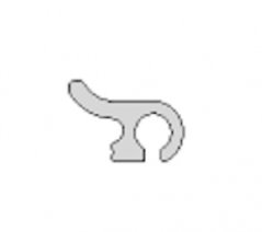 Zavesny system AL listovy - zaves 33cm na haciky