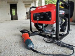 EXTOL elektrocentrála invertorová rámová 1F, 3,5kW, 7HP, ručný štart