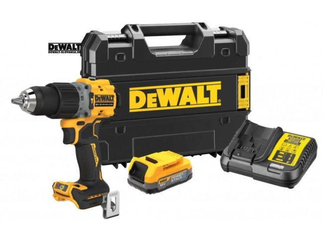DEWALT DCD805E1T aku príklep. skrutkovač 18V XR 90 Nm 1x1,7Ah
