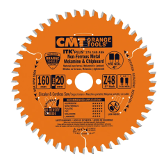 CMT ultra tenký kotúč D160x1,8 d20 Z48 na lamino, plast a neželezné kovy