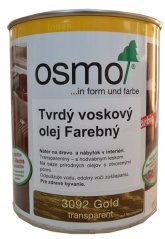 OSMO 3092 olej voskový tvrdý zlatý 0,75l