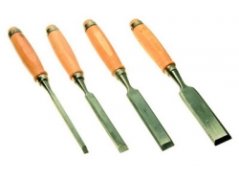 Dláta ploché s drev. rúčkou 4-dielna sada 8-12-19-25mm 19450