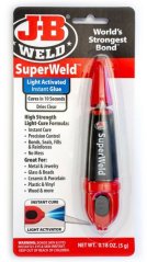 J-B WELD UV sekundové superlepidlo 5g SuperWeld Light-Cure