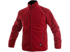 Bunda OTAWA fleecová červená v.2XL
