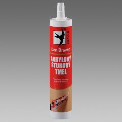 DEN BRAVEN akrylový štukový tmel biely 310ml RED LINE