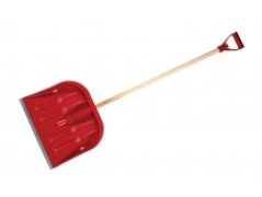 Odhŕňač snehu 480x400mm s drevenou násadou