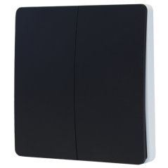GENIUX Fenix 2 vypínač 2-tlačidlový zap/vyp stmievanie čierny