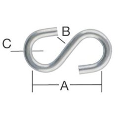 Vormann hák - S   32 x 5,5 x 4mm /2ks/