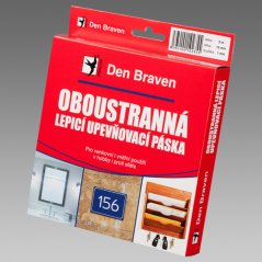 DEN BRAVEN obojstranná lepiaca páska 19x1mm 5m