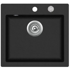 TEKA CLIVO 50 S-TQ kuchynský drez 490x455mm met. čierna