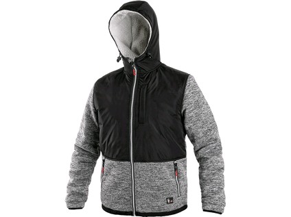 Bunda CARSON zimná šedo-čierna v. L Bunda CARSON zimná šedo-čierna v. L