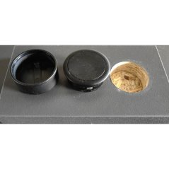 GENIUX Furneo 1 vypínač 1-tlačidlový zap/vyp stmievanie čierny