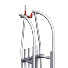 Hák univerzalny  Zn  150x210mm  gum.červený