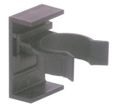 Noha NK plast - klipsa na sokel čierny plast