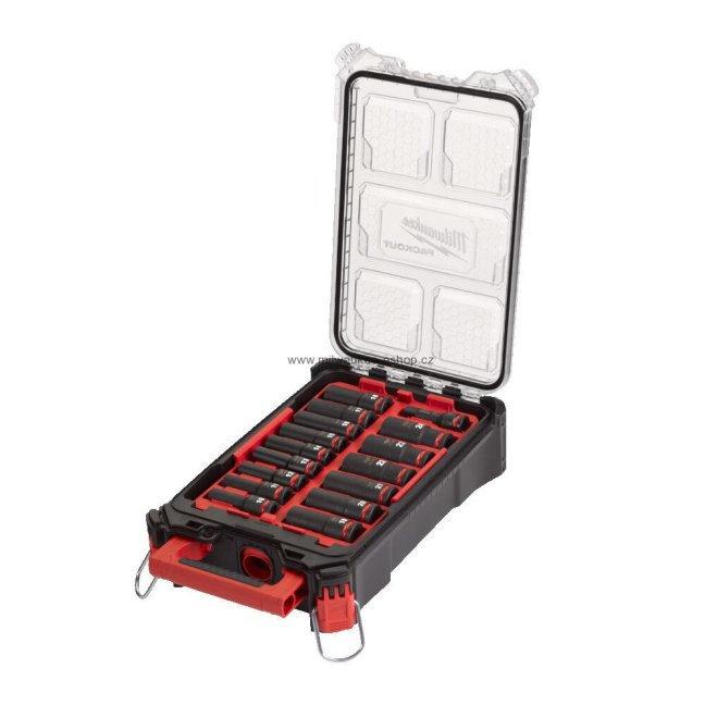 MILWAUKEE hlavice 1/2" Shockwave 16-dielna sada PACKOUT 4932480943