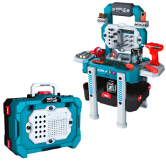 DEDRA hračka pracovný stôl - kufrík 78ks