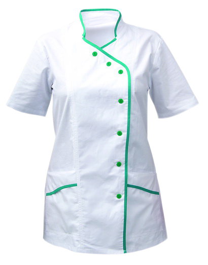 Blúzka ANDREA dámska bielo-zelená v.46