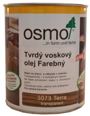 OSMO 3073 olej voskový tvrdý hnedá zem 0,75l