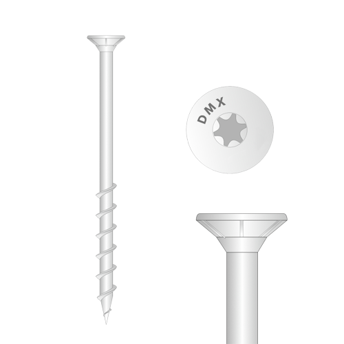 DOMAX GS skrutka do pórobetónu 8x80 zápustená hlava (50ks)