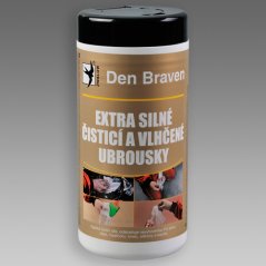 DEN BRAVEN extra silné čistiace a vlhčené obrúsky 20x30cm   80ks