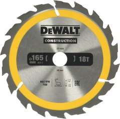 DEWALT DT1933 pílový kotúč 165x20mm 18z. rychly rez
