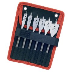 EXTOL PREMIUM ploché vrtáky do dreva 6-dielna sada 10-12-16-18-20-25mm